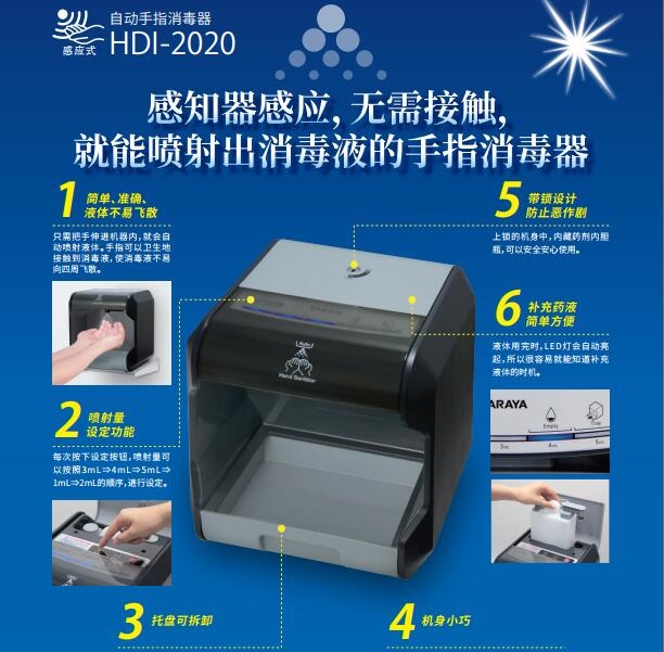 HDI2020自动感应消毒液给液器（移门联动）